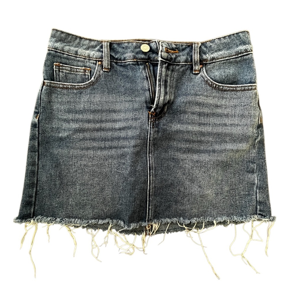 PacSun Distressed Denim Mini Skirt